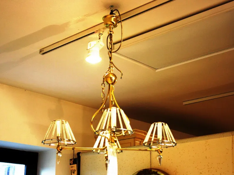 Lampada a sospensione in vetro Art 124440 Banci a prezzo Outlet