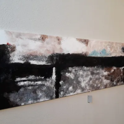 QUADRO Artigianale Pannello astratto SCONTATO