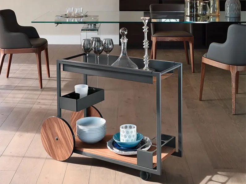 Carrello bar brandy Cattelan italia in stile moderno a prezzo ribassato