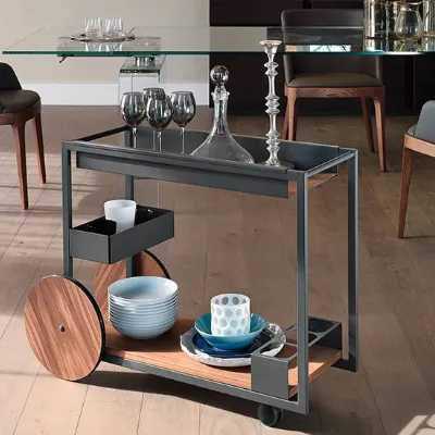 Carrello bar brandy Cattelan italia in stile moderno a prezzo ribassato