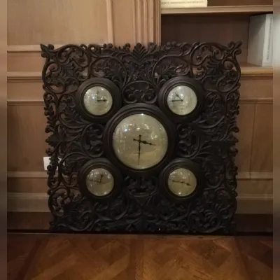 Oggettistica Orologio di Dialma brown in Offerta Outlet