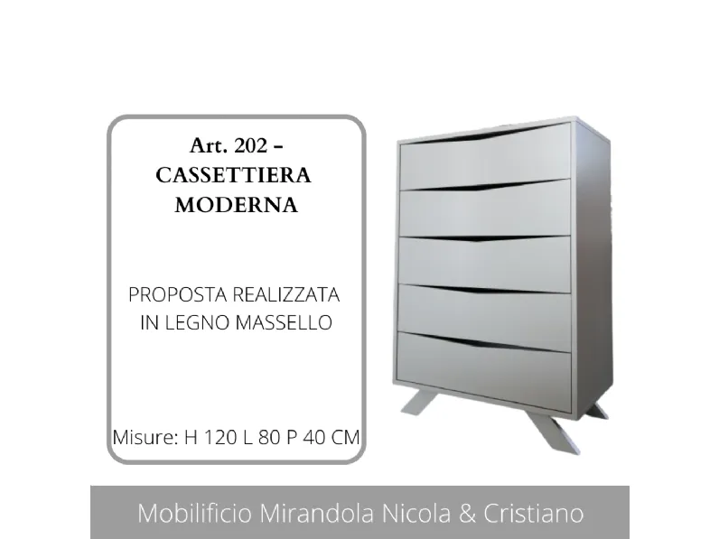 Oggettistica Settimanale moderno design Mirandola in legno a prezzo Outlet