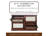 Scarpiere Art. 97 scarpiera design in stile Design Mirandola a prezzo ribassato