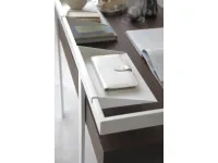 Scrittoio Bontempi Casa modello Zac. Scrittoio con struttura vaschette in acciaio e  piano con cassetti in legno.