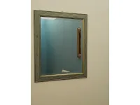 Specchiera Specchio con cornice decap verde outlet in stile Classico Artigianale a prezzo scontato
