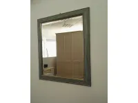 Specchiera Specchio con cornice decap verde outlet in stile Classico Artigianale a prezzo scontato