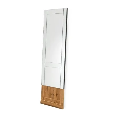 Specchio da parete o appoggio Mogg Don't open in legno a prezzo ribassato