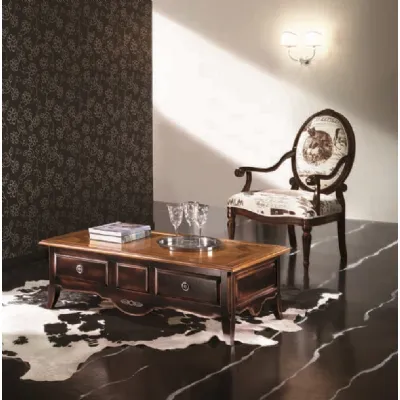Tavolino Artigianale Tavolino da salotto con piano parquet scontato del 45% in legno a prezzo scontato