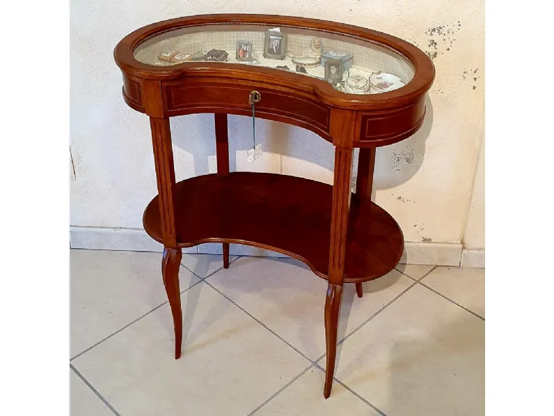 Prezzi ribassati per il tavolino classico Bacheca in mogano di Artigianale