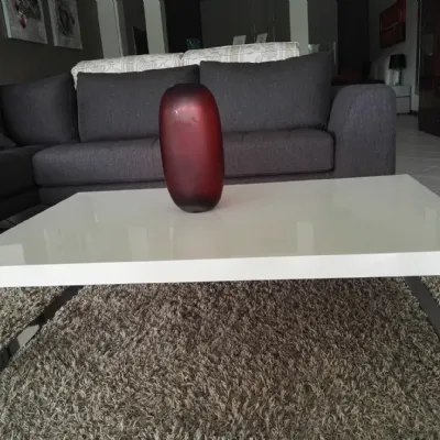 Tavolino Bianco lucido in laccato lucido Calligaris sconto del 31%