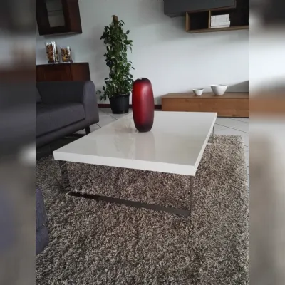 Prezzi ribassati per il tavolino moderno Bianco lucido di Calligaris 