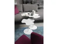 Tavolino Bontempi Casa modello Flower. Tavolino con piano e struttura in acciaio laccato disponibile in varie colorazioni.