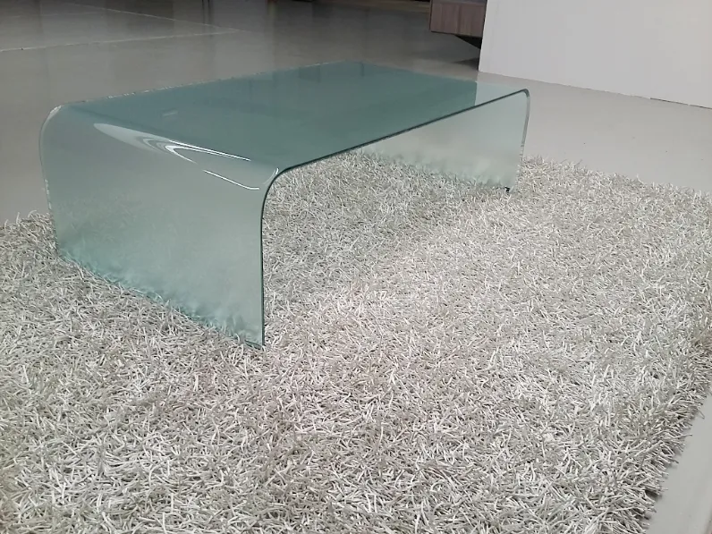 Tavolino Curvo vetro trasparente by Sica