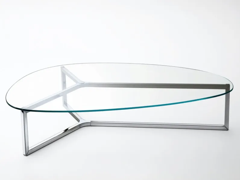 Tavolino Gallotti & Radice Coppia tavolini modello Raj 2 e Raj 3 in vetro a prezzo ribassato
