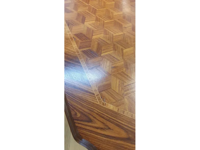 Tavolino Quadrato con intarsio diamante Artigianale con uno SCONTO IMPERDIBILE