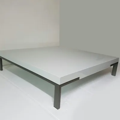 Tavolino Romeo grigio lucido 92x92x22 Zanotta SCONTO del 78%