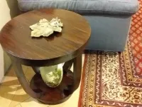 Tavolino Tavolino tondo in teak in stile Moderno Castagnetti a prezzo scontato