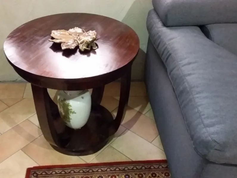 Tavolino Tavolino tondo in teak in stile Moderno Castagnetti a prezzo scontato