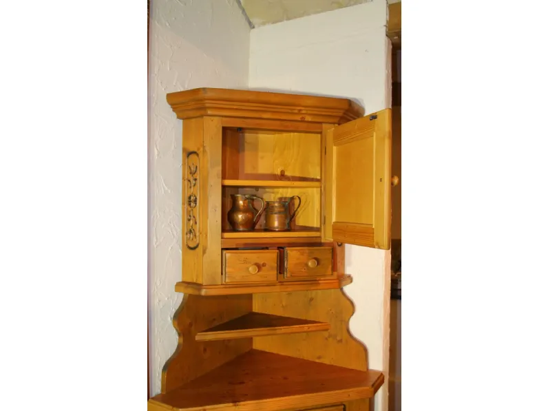 Tavolo consolle modello Angoliera legno vecchio Artigianale a prezzo scontato