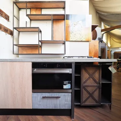  monoblocco Cucina lineare in legno  industriale 