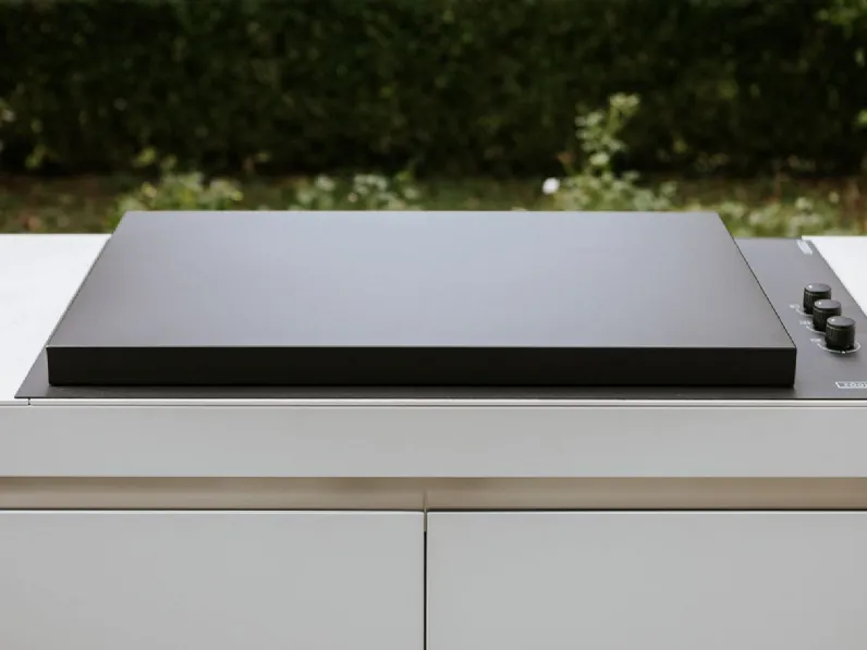 Cucina bianca design Cucina da esterno agher  Fogher in Offerta Outlet 