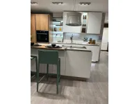 Cucina ad isola in hpl bianca Infinity a prezzo ribassato