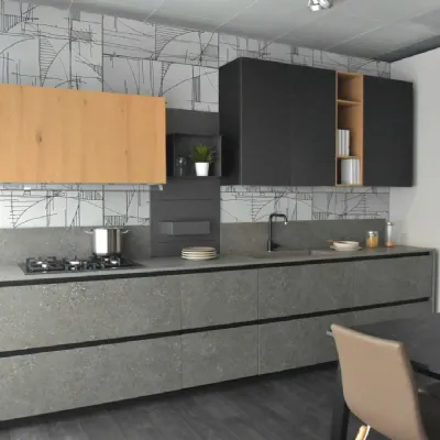 Cucina a PREZZI OUTLET in kerlite Stosa -50%