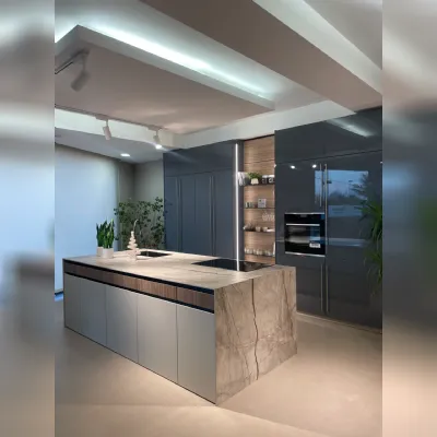Cucina a PREZZI OUTLET in laccata lucido Stosa -55%