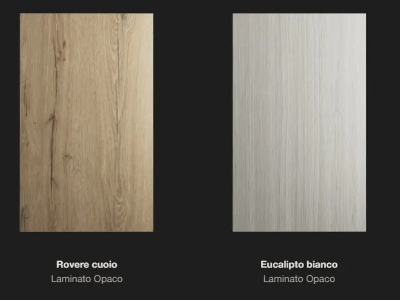 Cucina Arredo3 moderna lineare rovere chiaro in laccata opaco Cucina kali composizione 13