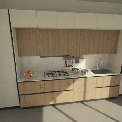 Cucina a PREZZI OUTLET in laccata opaco Arredo3 -40%