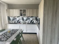 Cucina Arredo3 moderna ad angolo bianca in laccata opaco Mod frida