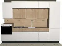 Cucina Astra moderna lineare bianca in laccata opaco Twenty