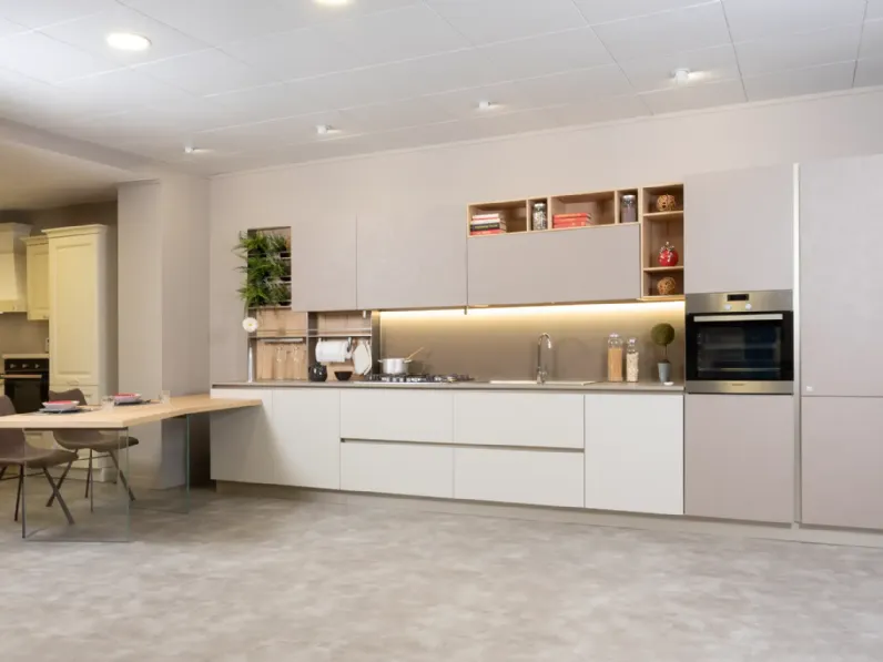 Cucina con penisola moderna altri colori Stosa Infinity a soli 6600