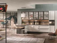 Cucina Jazz design bianca Essebi con penisola scontata 34%