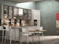 Cucina Jazz design bianca Essebi con penisola scontata 34%