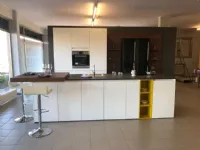 Cucina a prezzo scontato ad isola moderna White Haecker cucine