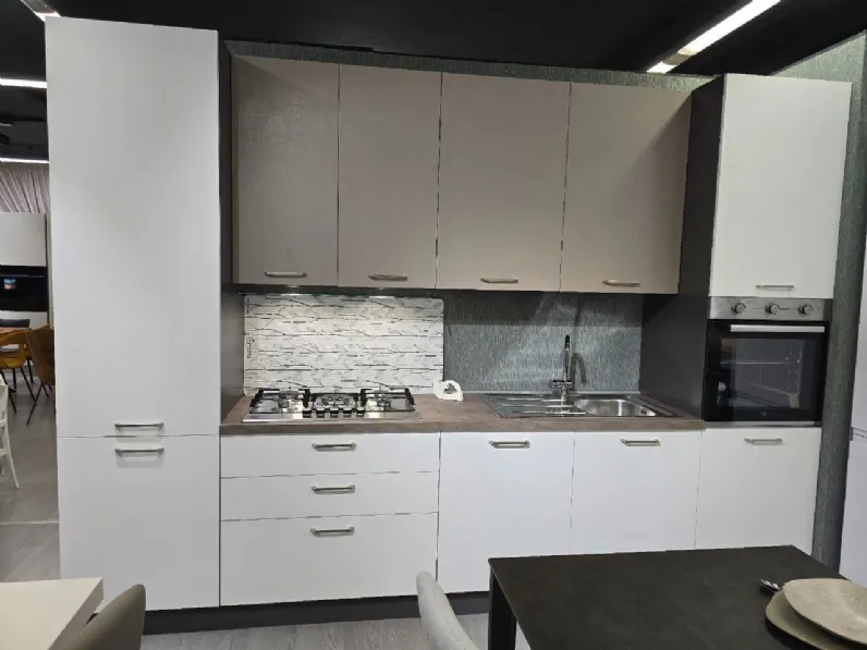 Cucina a PREZZI OUTLET in laminato materico Artigianale -50%