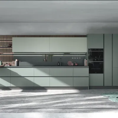 Cucina a PREZZI OUTLET in laminato opaco Ar-due -25%