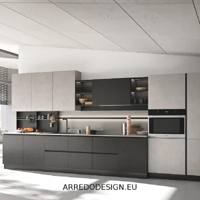 Cucina a prezzo scontato lineare moderna Q01 Ar-due