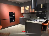 Cucina rossa moderna con penisola Arredo3 Arredo3 kal� a soli 9680 Euro