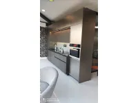 Cucina lineare moderna rovere moro Stosa Metropolis a soli 17450