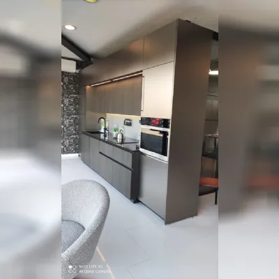 Cucina lineare moderna rovere moro Stosa Metropolis a soli 17450