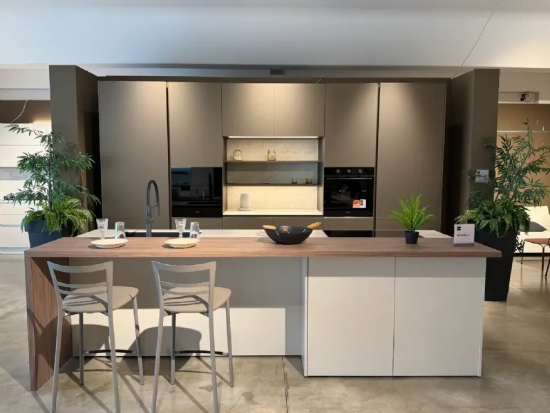 Cucina a PREZZI OUTLET in laminato opaco Stosa -56%