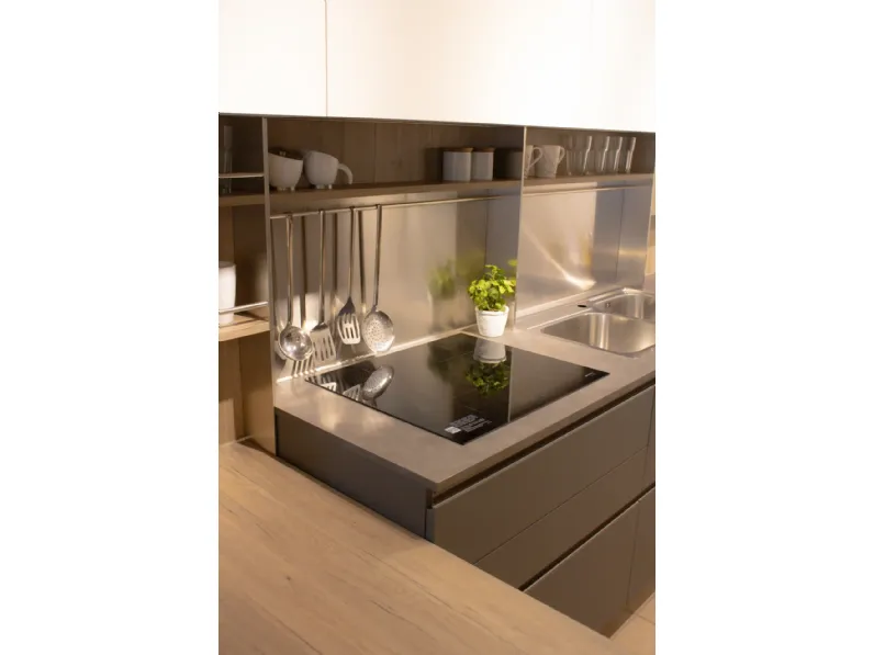 Cucina ad angolo Veneta Cucine Oyster SCONTATA 55%