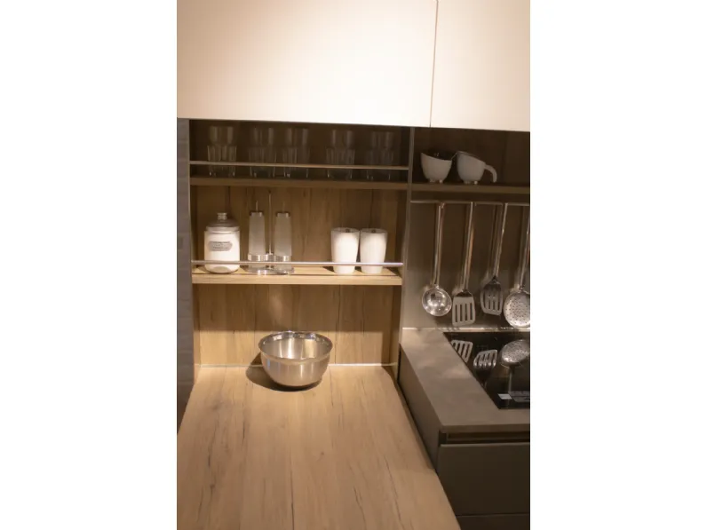 Cucina ad angolo Veneta Cucine Oyster SCONTATA 55%