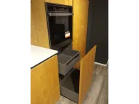 Cucina Arrex design lineare rovere chiaro in legno Loft wood