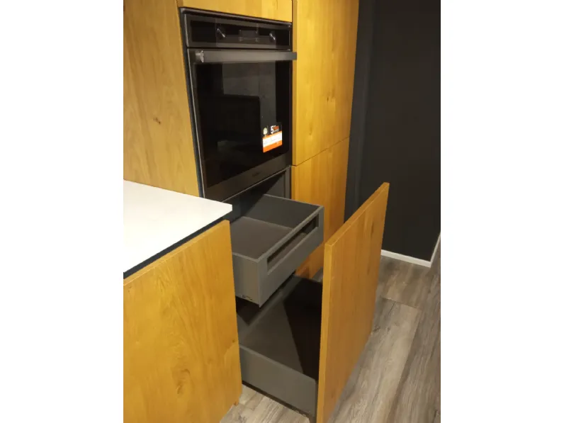 Cucina rovere chiaro design lineare Arrex Loft wood a soli 6498 Euro