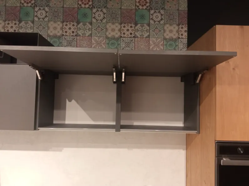 Cucina rovere chiaro design lineare Arrex Loft wood a soli 6498 Euro