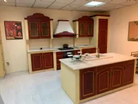 Cucina rossa classica con isola Arrex Morgana a soli 11700