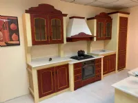 Cucina rossa classica con isola Arrex Morgana a soli 11700